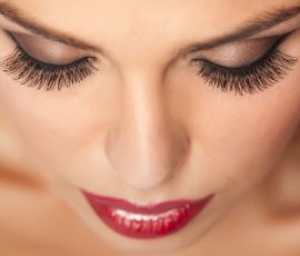 57194145 - makeup and artificial eyelashes